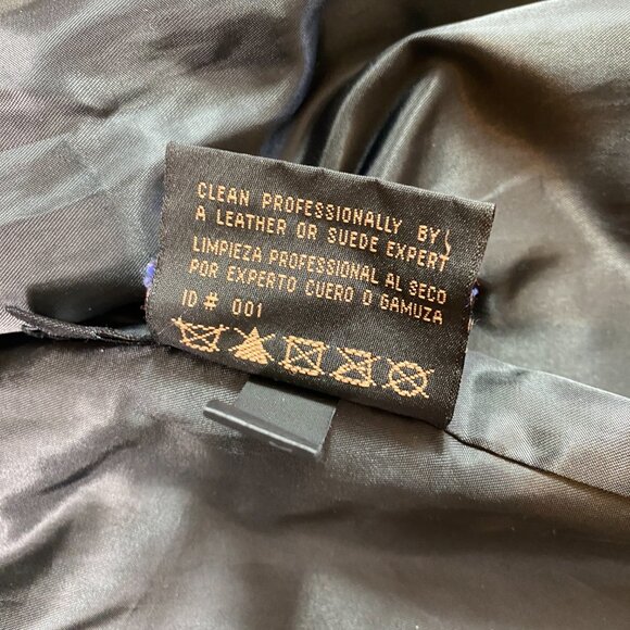 VTG SIENA 100% Genuine Soft Leather Jacket  Blazer Sz 16  Black #83G - Picture 9 of 9